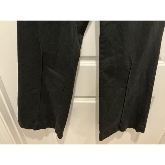 French Dressing Jeans Size 10 Olivia Wide Leg Black Half Seam - Picture 3 of 9
